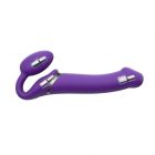 Безремневий страпон з вібрацією Strap-On-Me Vibrating Violet L  (м'ята упаковка)