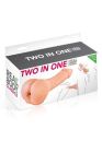 Насадка на член - мастурбатор 2-в-1 Real Body - Two In One (надірвана/прим'ята упаковка)