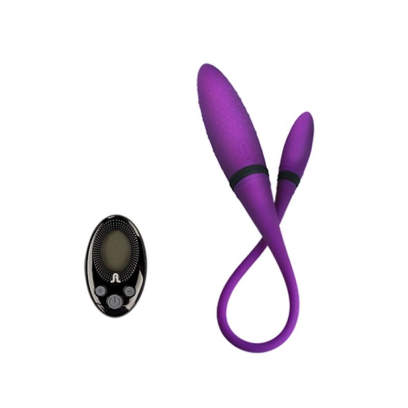 Вибратор двухсторонний Adrien Lastic AD-2 с пультом LRS