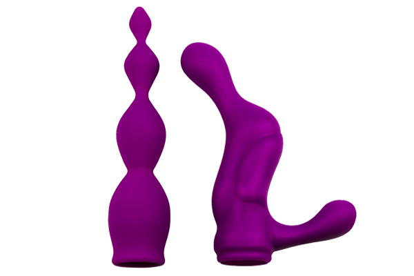 Насадки для двостороннього вібратора Adrien Lastic AD-2X - Anal set