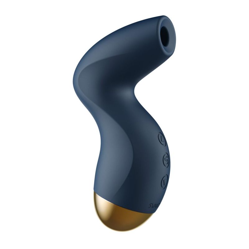 Вакуумний кліторальний стимулятор Svakom Pulse Pure Navy Blue, 5 режимів, 5 інтенсивностей у кожному
