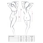 Сорочка бебі-дол BERYL CHEMISE L/XL - Passion, трусики, напівпрозора, стрічка під груди