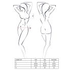 Комплект білизни Passion CANNE SET L/XL, black, ліф-бандо, пояс-спідничка, стрінги