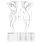 Корсет-сорочка з пажами Passion MADDIE CORSET L/XL, black, трусики