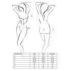 Комплект білизни RAMONA SET black XXL/XXXL - Passion: ліф, стрінги, широкий пояс з воланом