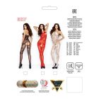 Бодістокінг Passion BS037 black, комбінезон, відкрита спина, халтер