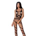 Бодістокінг Passion BS058 black, комбінезон, дуже повітряний