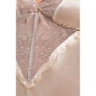 (SALE) Сорочка приталена з чашечками LOTUS CHEMISE cream L/XL - Passion Exclusive, трусики