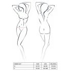 Комплект білизни DEBRA SET black L/XL - Passion Exclusive: стрепи: топ з декольте, трусики