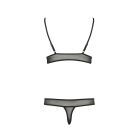 Комплект білизни ERZA SET black L/XL - Passion: ліф і трусики