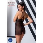 Прозора сорочка приталена QUENTRIS CHEMISE black L/XL - Passion Exclusive, трусики