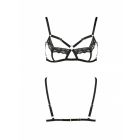 Бюстгальтер-стрепи з мереживом Passion Exclusive SOLON BRA S/M, black