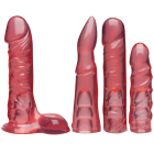 Набір для страпона Doc Johnson Vac-U-Lock Crystal Jellies Set, діаметр 3,8см, 2×4,5см, 5,1 см