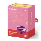 Вибратор для пар Satisfyer Double Plus Remote с пультом ДУ и двумя моторчиками.