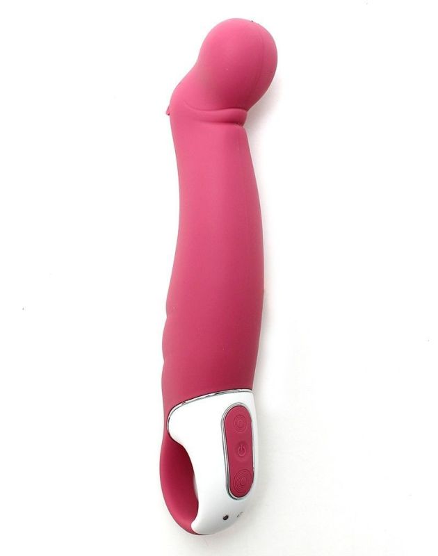 Мощный вибратор Satisfyer Vibes Petting Hippo с гибким стволом, литой силикон.