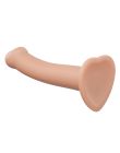 Насадка для страпона Strap-On-Me Dual Density Dildo Flesh M, диаметр 3,3см, двошарова, гнучка