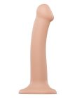 Насадка для страпона Strap-On-Me Dual Density Dildo Flesh M, диаметр 3,3см, двошарова, гнучка