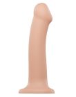 Насадка для страпона Strap-On-Me Dual Density Dildo Flesh L, діаметр 3,7см, двошарова, гнучка