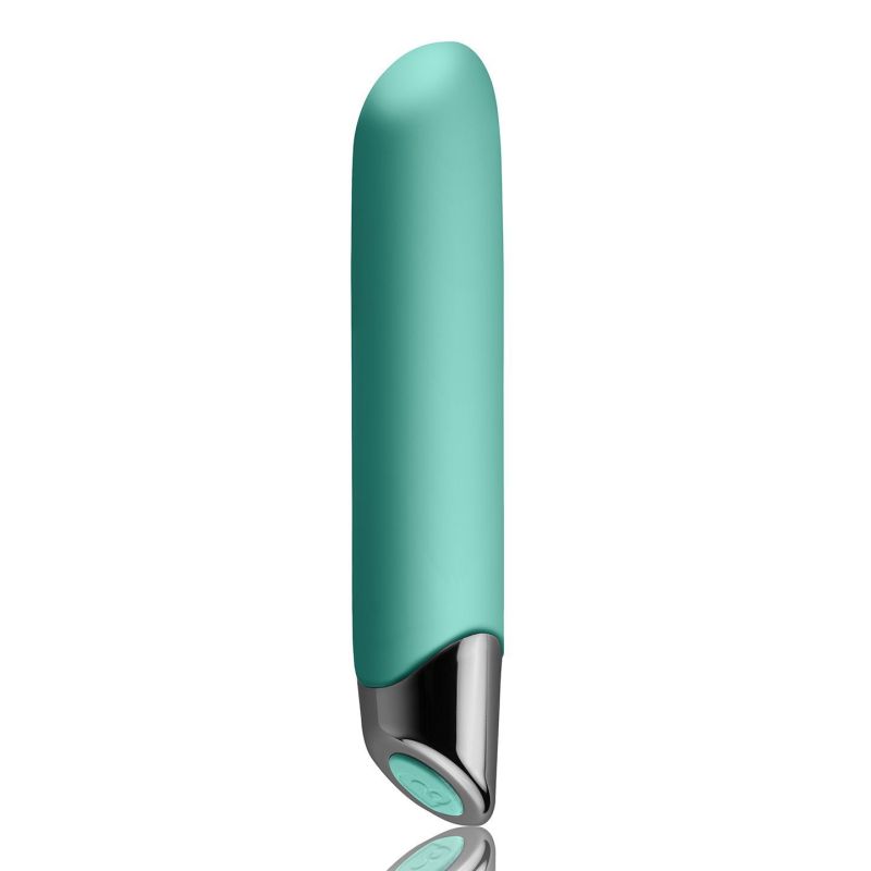 Мощный вибратор Rocks Off Chaiamo Teal, soft-touch силикон, до 3-х часов работы, водостойкий.
