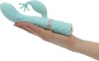 Роскошный вибратор-кролик Pillow Talk - Kinky Teal с кристаллом Сваровски, мощный