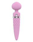 Вибромассажер 2в1 PILLOW TALK - Sultry Pink, классический массажер и вибратор с ротацией, подогрев