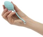 Роскошные вагинальные шарики PILLOW TALK – Frisky Teal с кристаллом, диаметр 3,2 см, вес 49-75 гр