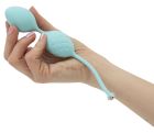 Роскошные вагинальные шарики PILLOW TALK – Frisky Teal с кристаллом, диаметр 3,2 см, вес 49-75 гр