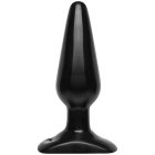 Анальна пробка Doc Johnson Smooth Classic Medium - Black, макс. діаметр 3,8 см