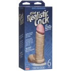 Фалоімітатор Doc Johnson The Realistic Cock 6 inch White - PVC, Vack-U-Lock, діаметр 4,3 см