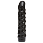 Ділдо Doc Johnson CodeBlack - 8 Inch Raging Vac-U-Lock із стимулюючим рельєфом, діаметр 3,8 см
