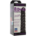 Ділдо Doc Johnson CodeBlack - 8 Inch Raging Vac-U-Lock із стимулюючим рельєфом, діаметр 3,8 см