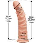 Фалоімітатор Doc Johnson The D - Ragin D - 8 Inch Without Balls - ULTRASKYN, діаметр 5,1 см