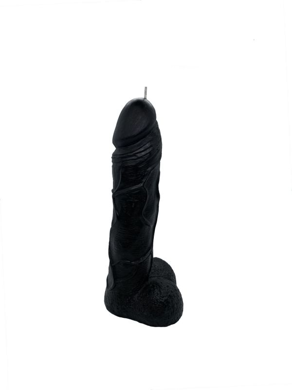 Свічка у вигляді члена Чистий Кайф Black size L, для збуджувальної атмосфери