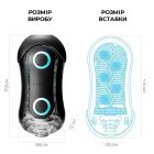 Мастурбатор Tenga FLIP ORB STRONG — Blue Rush, з можливістю зміни тиску та стимулювальними кульками 