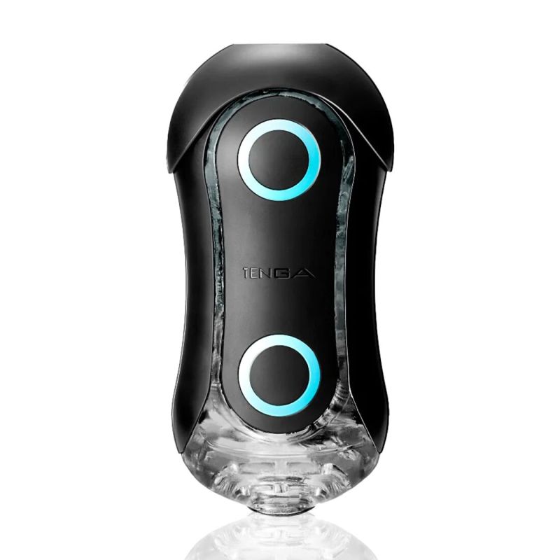 Мастурбатор Tenga Flip Orb Strong — Blue Rush, з можливістю зміни тиску та стимулювальними кульками 