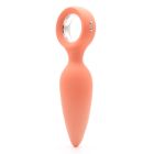 Анальная вибропробка KisToy Orville Orange, диаметр 3 см