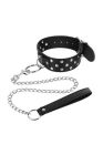 Ошейник с поводком Fetish Tentation Rivets and Leash