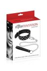 Ошейник с поводком Fetish Tentation Rivets and Leash
