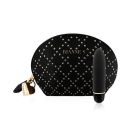 Виброшар RIANNE S – Classique Vibe мини-вибратор на 7 режимов, чехол-косметичка Stud Black