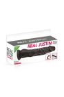Фаллоимитатор с присоской Real Body – Real Justin Black, TPE, диаметр 4,2 см