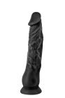 Фаллоимитатор с присоской Real Body – Real Justin Black, TPE, диаметр 4,2 см