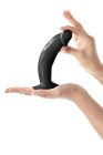 Фаллоимитатор с присоской Real Body – Real Zack Black, TPE, диаметр 3,7 см