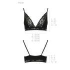 Эластичный топ с кружевом Passion PS001 TOP black, size M
