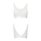 Топ з прозорою вставкою Passion PS002 TOP M, white