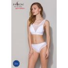 Топ з прозорою вставкою Passion PS002 TOP S, white