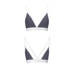 Спортивний топ з подвійними бретелями Passion PS007 TOP S, dark grey