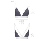Спортивний топ з подвійними бретелями Passion PS007 TOP S, dark grey