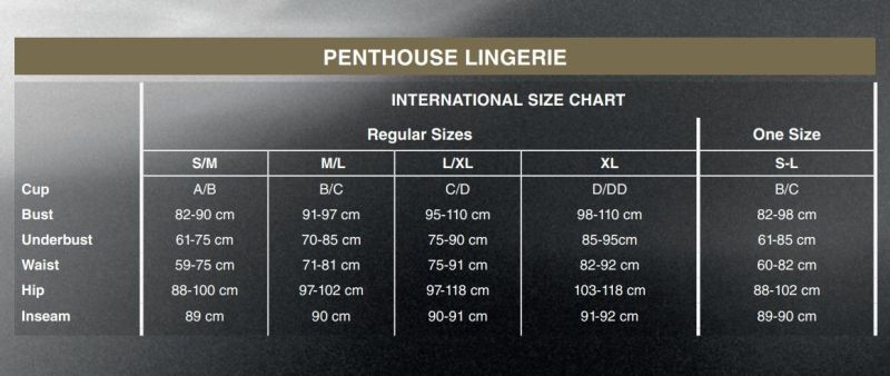 Бодістокінг з вирізом на животику Penthouse - Hot Nightfall Black S/L