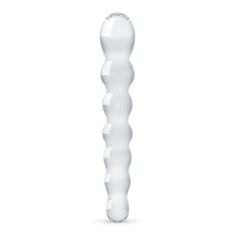 Скляний ділдо у вигляді намистин Gildo Glass Dildo No. 19