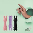 Минивибратор FeelzToys Magic Bunny Purple с двумя насадками